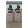 Image 2 : 2 Snowman Blow Molds 40'' Tall 