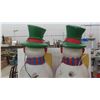Image 3 : 2 Snowman Blow Molds 40'' Tall 