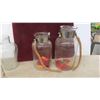 Image 2 : 6 Large Jars Includes Horlicks Malted Milk, 2 Sealers - Tallest is 15'' 