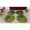 Image 8 : Soreno Avocado Green Textured Glass 