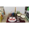 Image 1 : Glassware: Juice Pitchers, Creamers, Sugar, Cookie Jar, Juicer, A&W