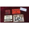 Image 1 : 4 License Tags (3) Manitoba (1) Ontartio 