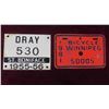 Image 2 : 4 License Tags (3) Manitoba (1) Ontartio 