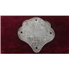 Image 2 : 1938 Manitoba Motor Vehicle Winnipeg Tax Tag 3 1/4'' x 3 1/4'' 