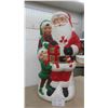 Image 1 : Vintage Blow Mold Santa with Elves 31'' T 