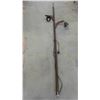 Image 1 : Vintage Pole Lamp with 2 Lights - Missing Glass Shades 