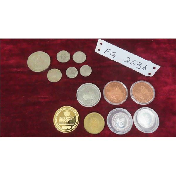 Foreign Currency + Canadian Tokens: Canadian Mint Winnipeg, 