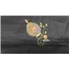 Image 2 : Bridge Card Table Cloth with Hand Painted Japanese Figures 
