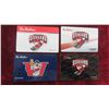 Image 2 : 7 Unused Zero Balance Tim Cards Includes 3 Rare Selkirk Steelers Jr 