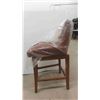 Image 1 : Pier 1 Imports Wood Swivel Upholstered Stool 26'' Seat Height - Like 
