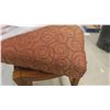 Image 2 : Pier 1 Imports Wood Swivel Upholstered Stool 26'' Seat Height - Like 