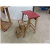 Image 2 : Folding Step Stool , Wood Cart 