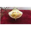 Image 2 : Milk Glass Swag Style Lamp 17'' Tall 