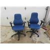 Image 1 : 2 Office Chairs Swivel & Adjustable 