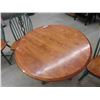 Image 2 : Country Pedestal Table 30'' H x 39'' Across , 2 Leaves 9 1/2'' 