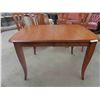 Image 2 : Maple Table 30'' x 48'' x 36'' , (2) Leaves 10'' Each , 4 Chairs 