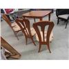 Image 8 : Maple Table 30'' x 48'' x 36'' , (2) Leaves 10'' Each , 4 Chairs 