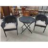 Image 1 : Bistro Folding Table & 2 Chairs 