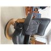 Image 2 : Leather/Leather Style Swivel Reclining Chair with Ottoman 