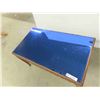 Image 3 : Walnut Coffee Table Detailed with Mirrored Cobalt Top 18'' x 33'' x 