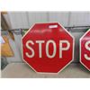 Image 3 : 2 Metal Traffic Stop Signs 24'' Across 