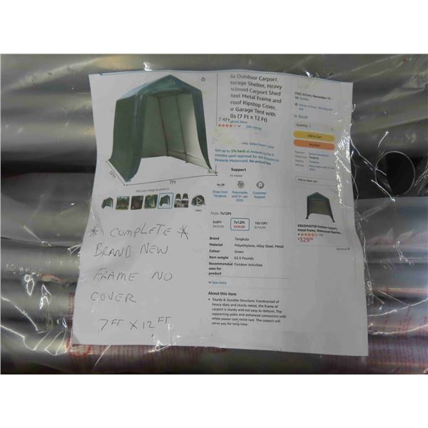 Complete Brand New Frame (No Cover) 7ft x 12ft 