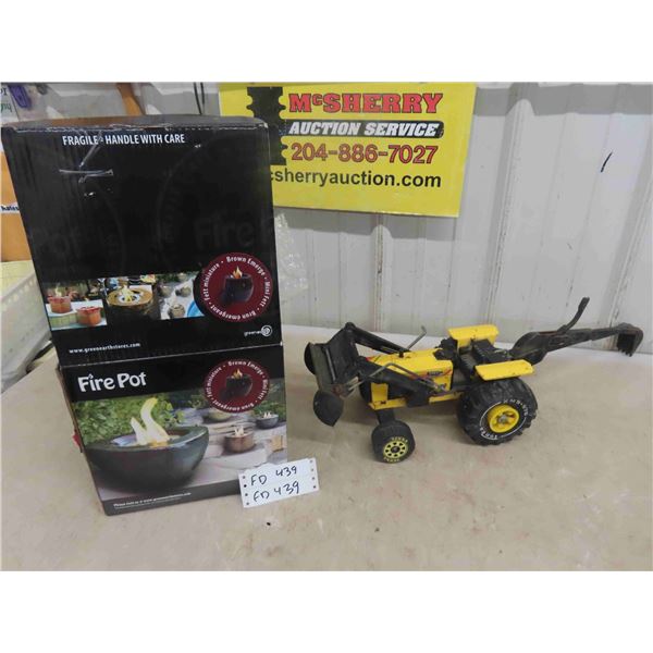 New Fire Pot, Tonka Metal Loader 