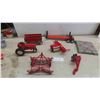 Image 1 : Diecast Internatonal Tractor , 4 Ertl Tractor Implements