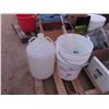 Image 2 : Pallet of Wine Making Equipment: Carbines 3 Glass 1 Plastic,
