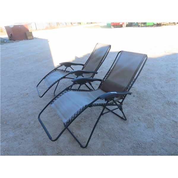 2 Zero Gravity Folding Lawn Chairs - Have Some Fade 