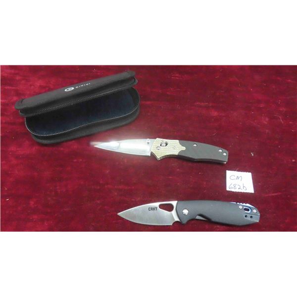 SOG Knife 7'' Total Length 3'' Blade , CRKT Knife 6 1/2'' Total Length 