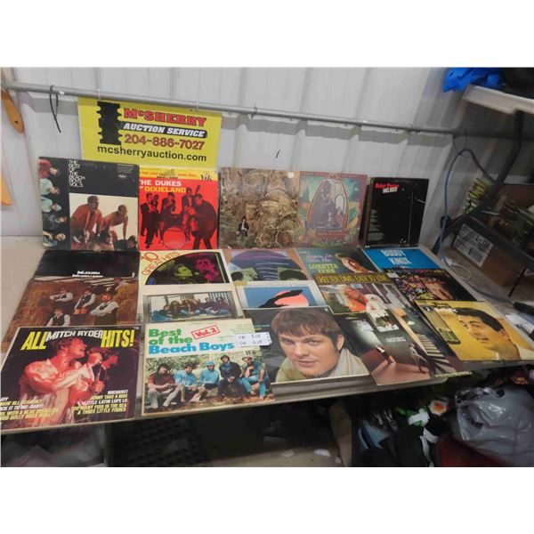 53 Various Records : Elvis, Beach Boys, Johnny Cash, Lorette Lynn, 