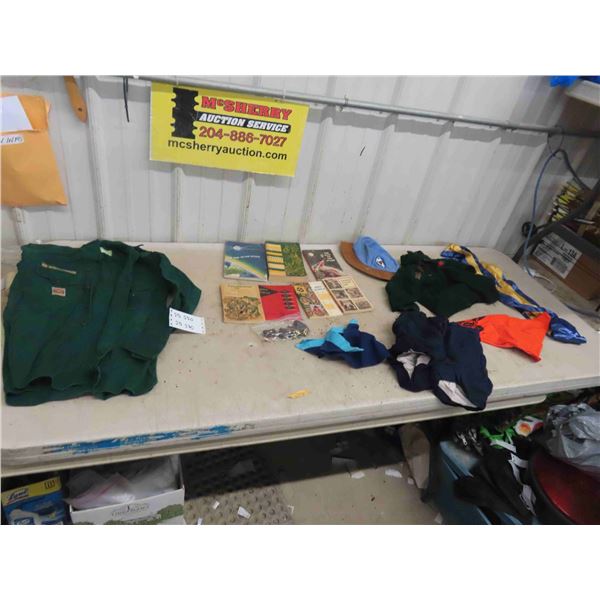 Boy Scout Uniform , Beaver Hat, Scout Booklets