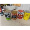 Image 2 : 12 Oil Cans : Crest , Gulf, Snowmobile, Outboard - Various Sizes 