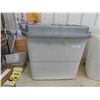 Image 2 : 2 Extra Large Storage Totes 55 Gallon with Lids 
