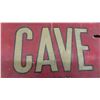 Image 8 : Crystal Cave Cardboard Sign 20'' x 5 1/4'' 