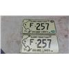 Image 2 : 5 Manitoba License Plates 1970s & 1 Fantasy Plate