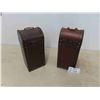 Image 1 : 2 Wine Cases 14 1/2'' x 6 1/2'' x 6 1/2'' 