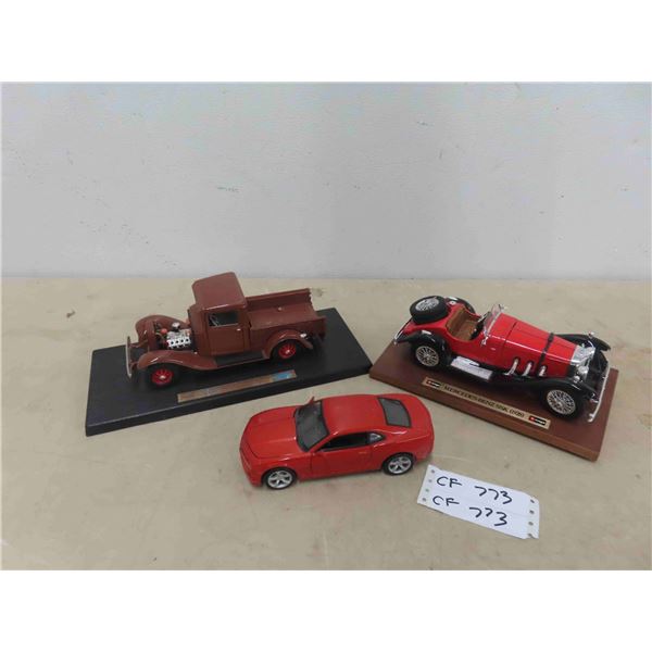 3 Diecast Vehicles - 28 Mercedes Benz, 34 Ford Pickup, 2010 