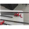 Image 2 : 6 Pipe Clamps , 2 Extra Pipes (4) 24'' (2) 72'' (2) 36'' 