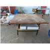 Image 2 : Shop Table with Wood Vice 35'' x 49'' x 49'' 