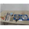 Image 1 : (2) 10'' Circular Saw Blades, Spade Drill Bit, Auger Bit,