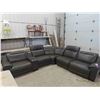 Image 1 : 6pce Leather/Leather-Style Sectional with Both Ends Being Power