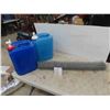 Image 1 : Partial Roll of Chicken Wire , 2 Water Jugs 