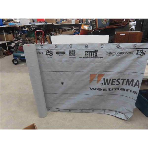 Partial Roll (Good Amount) of Vapour Barrier 48'' , Roll of Poly 