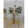 Image 2 : 2 Double Halogen Lights on Stand 