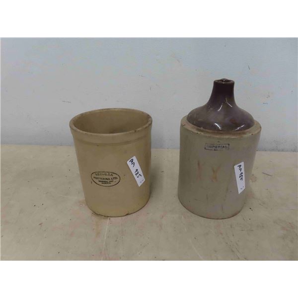 Medalta 1 Gallon Crock , Stoneware Jug 