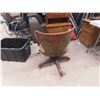 Image 4 : Wood Swivel Office Chair 