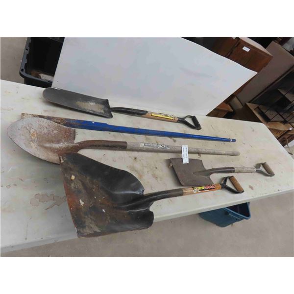 5 Yard Tools: Fencing Bar, Spade, Shovels 