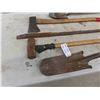Image 2 : 5 Hand Yard Tools: Axe, Fencing Bar, Spades, Sledge Hammer 